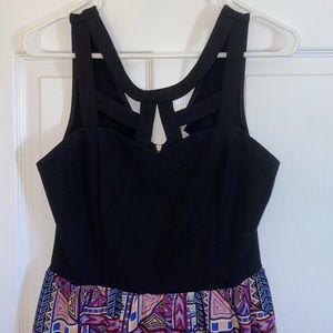 Black multicolored dress